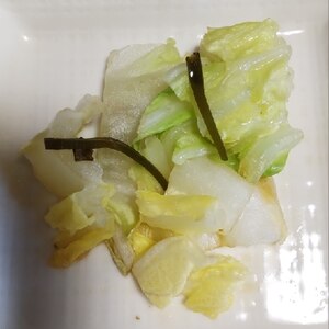 白菜と切り昆布のおひたし